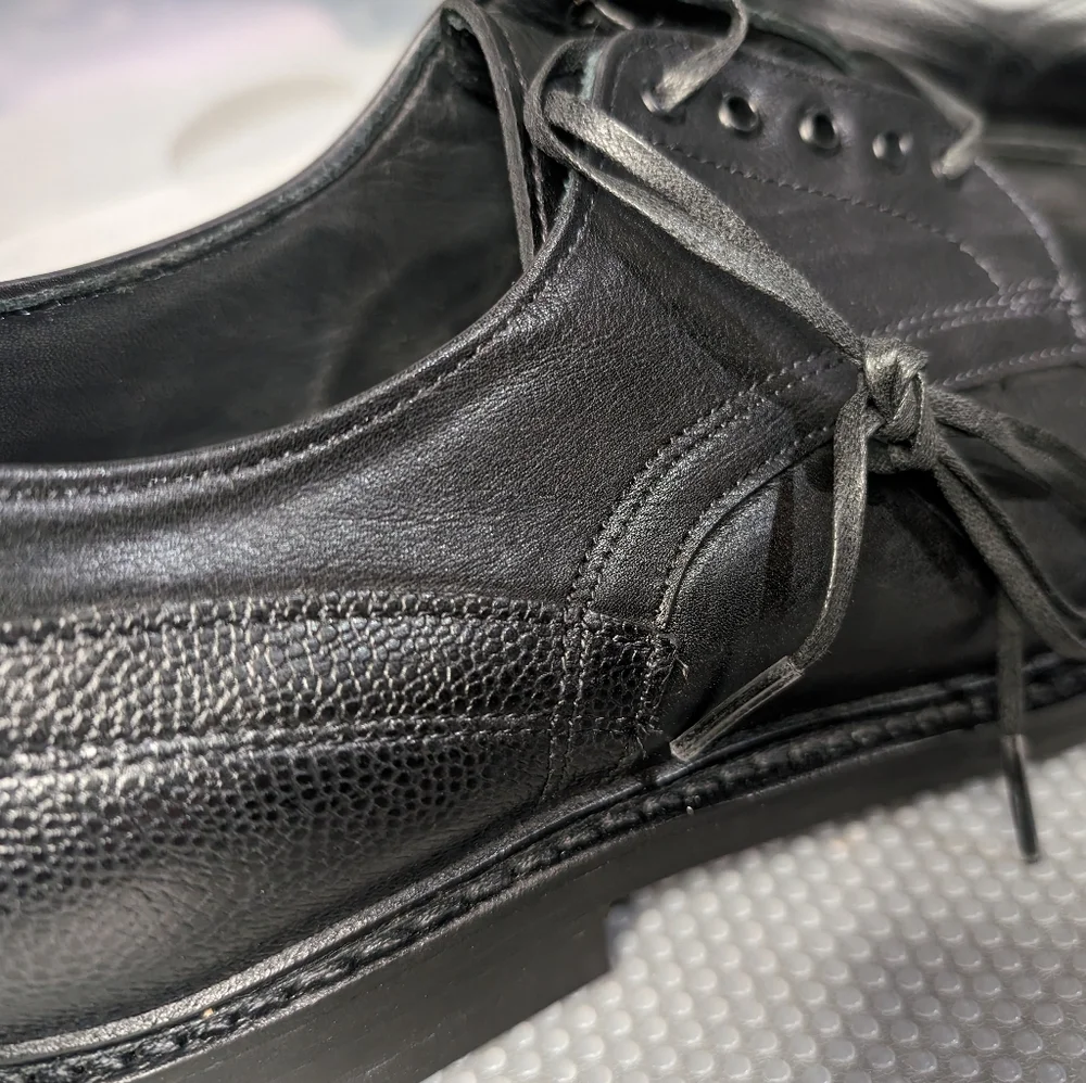 Allen Edmonds Cyrus NWOT 8.5 black leather‎ classic lace up oxford shoes